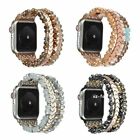 For Apple Iwatch Series 10 9 8 7 6 5 4 3 Fashion Stretch Beads Watch Band Strap