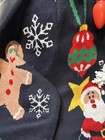 Women Ugly Christmas Cardigan Sweater Funny Lights Up V-neck Size Large