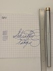 Sheaffer Targa Brushed Chrome Fountain Pen 14k Gold Fine Nib