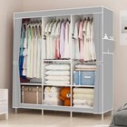 Closet Storage Organizer Wardrobe Clothes Rack Space Saver With Shelves Portable