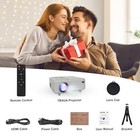 Mini Projector bluetooth Projector Full Hd 1080p Video Projector  Outdoor 