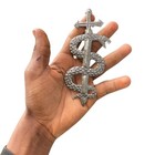 Sword   Snake Wall Art Haiti  Fair Trade Metal Sculpture Symbol Of Strength