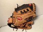 Rawlings Pp11p 11    Youth Baseball Glove  rht  Brown Black Leather Basket Web