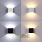 Modern Led Wall Lighting Up Down Cube Bedroom Sconce Lamp Fixture Indoor Outdoor