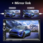 7  Car Mp5 Player Bluetooth Touch Screen Stereo Radio Usb Fm Double 2din  camera