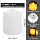 12 24pack Flickering Flameless Votive Candles Battery Operated Led Tea Lights