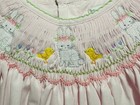 Petit Ami Pink Dress With Easter Bunny Bishop Smocking  2t 3t