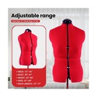 Dress Form Adjustable Female Mannequin For Sewing Size 12-18  Pinnable Body F   