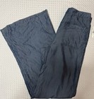 Vintage 90s Contempo Casuals Flared Xs Pants Lyocell Patch Pocket Blue Comfy Nwt