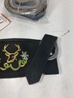 Bavaria Lederhosen Suede Shorts Strap Black Stage Oktoberfest German Td27d