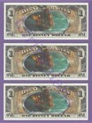 2011 E  1 Disneyland Queen Annes Revenge Disney Dollars 3 Consecutive E017753-55