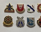 Lot Of 10 Us Army Di Dui Unit Crest Cb Pins  30