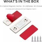 12 Pack Monkey Magnets Ultra-thin Magnetic Plates Keep It All Shut As-seen-on-tv