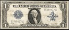1923 U s   1 Silver Certificate Blue Seal Note Large Horse Blanket Bill