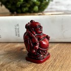 Vintage Antique Asian Chinese Japanese Carved Wood Buddha Monk Netsuke Figurine