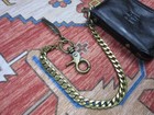 Rrl Double Rl Black Leather Card Holder Key Case With Rl Logo With Keychain
