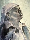 Virginia Fouch   Bolton Hand Signed Lithograph    the Flower Lady    Ltd  Ed  44 500