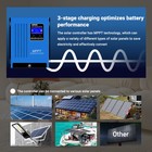 100a Mppt Solar Charge Controller Regulator Pv 170v Fit 12v 24v 48v Battery Auto