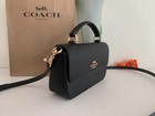 Nwt Coach Cck67 Mini Josie Top Handle Bag In Crossgrain Leather Black