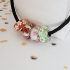 Set Of 4 Pandora Authentic Murano Flowers Charms 