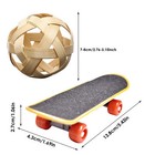 Turtle Pet Toy Mini Skateboard W  2 Ball Fun Pet Turtle Play And Training Toy 