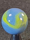 15 16  Jabo Classic Byzantine Blue Yellow Voltage Swirl Shooter Nm Marble B436