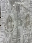 Boys White Baptism Bautizo Virgen Embroidered Catholic Outfit 4 Piece Set