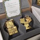 Vintage Danbury Mint 1994 Gold Christmas Ornament Collection Complete Set Of 12