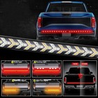 Led Tailgate Light Bar 60  Triple Row 5-function Strip For Pickup Trailer Suv