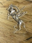 Vintage Hand Blown Glass Mythical Pegasus Unicorn Winged Horse Figurine 3 5 