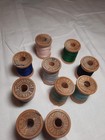 Belding Corticelli Vintage Antique Wooden Spools Thread Lot
