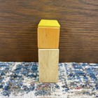 Tegu Magnetic Wooden 6 Piece Prism Blocks No Travel Pouch Brain Puzzle