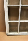 Antique 12 Lite Window Sash Old Shabby White Vtg Chic 26x28 Vtg 383-26b