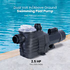 2 5 Hp Self Primming Dual Voltage In above Ground Swimming Pool Pump W  Strainer