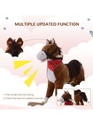 Qaba Kids Ride On Rocking Horse Plush Toy With Realistic Sounds And Red Scarf