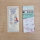 Vintage Lancaster County Lodging Guide Map 2001 Hershey Pa Travel Brochure Sbs
