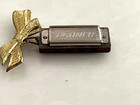 Vintage M  Hohner Mini Harmonica W qualit  ts Mark Pin - Made In Germany - Works 