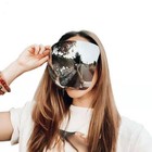 Fashion Colored Coated Protective Face Mask Anti Fog Goggles Uv Protection