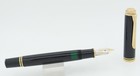 Pelikan M800 Black   Gold Fountain Pen In Se Box W ink - 18ct Italic Broad Nib