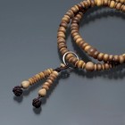 Japanese Juzu-style Bracelet White Sandalwood 16   17cm Jodo Sect Kyoto Made  805