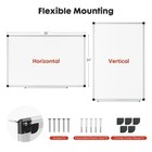 Gianna 36 X 24 Inches Magnetic Dry Erase Board With Aluminum Frame  Whiteboard F