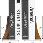 Walnut Bookends   Handmade Wooden Book Ends For Shelves