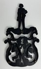 Vintage Jzh 1955 T-11 Cherubs Cupids Scrolls Footed Trivet Cast Iron Decor