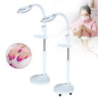 Floor Stand Magnifying Glass Facial Magnifying Salon Led Light 360   Rotating