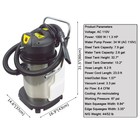 110v 1000w Carpet Extractor Machine 30l Spraying  Scrubbing And Draining