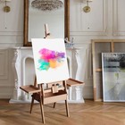 Beech Multifunctional Easel Dual-purpose Foldable Flat Easel Oil Painting Stand