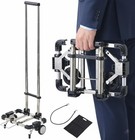 Luggage Cart With 2 Wheels Foldable  Purse Trolley  Portable Travel Dolly Com   