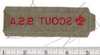 Vintage Scout Bsa Uniform Shirt Strip Boy Scout Bsa Patch Camp Not Sewn