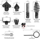 16mm Drain Cleaner Cutter Head Set     8pcs Auger   Snake Drill Attachments