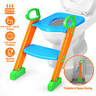 Potty Trainer Toilet Seat Chair Kids Toddler With Ladder Step Up Training Stool